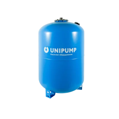 Гидроаккумулятор 100 л вертик. UNIPUMP верхнее подключение НЕРЖ.