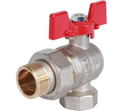 Кран шаровый угловой 1/2"х3/4" ХРОМ VR