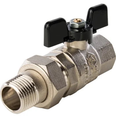 Кран шаровый  1/2" ГШ со сгоном STOUT
