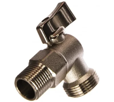 Кран шаровый угловой 1/2"х3/4" для стир. маш. STOUT